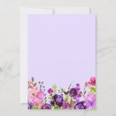 mooie uitnodiging voor florale verjaardag (Achterkant)