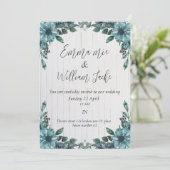 Mooie uitnodiging voor Kaart bruiloft (Staand voorkant)