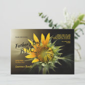 Mooie uitnodiging voor zonnebloemen (Staand voorkant)