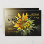 Mooie uitnodiging voor zonnebloemen (Voorkant / Achterkant)