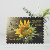 Mooie uitnodiging voor zonnebloemen (Staand voorkant)