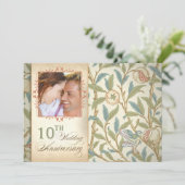 mooie uitnodigingen voor 10-jarig jubileum met fot (Staand voorkant)