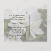 Mooie uitvindingen van de florale douche uitnodiging briefkaart (Achterkant)