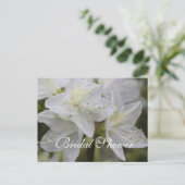 Mooie uitvindingen van de florale douche uitnodiging briefkaart (Staand voorkant)