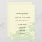 Mooie uitvindingen van Hibiscus Wedding (groen) Kaart (Voorkant / Achterkant)