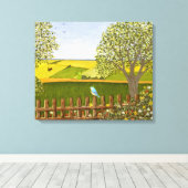 Mooie Uitzicht Canvas Afdruk (Insitu (Houten vloer))