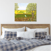 Mooie Uitzicht Canvas Afdruk (Insitu (Slaapkamer))