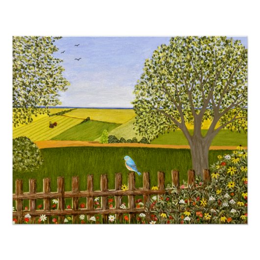 Mooie uitzicht glanzend perfect poster (Voorkant)