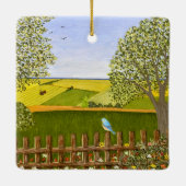 Mooie Uitzicht Keramisch Ornament (Achterkant)