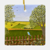 Mooie Uitzicht Keramisch Ornament (Voorkant)