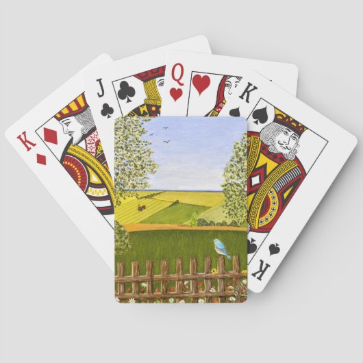 Mooie uitzicht pokerkaarten (Achterkant)