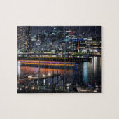 Mooie Uitzichten in de haven bij nacht Legpuzzel (Horizontaal)