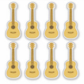 Mooie Ukulele Stickers (Voorkant)