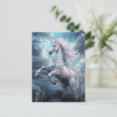 Mooie Unicorn Briefkaart (Staand voorkant)