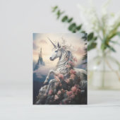 Mooie Unicorn Briefkaart (Staand voorkant)