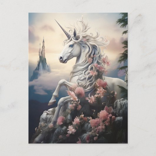 Mooie Unicorn Briefkaart (Voorkant)