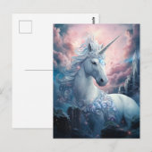Mooie Unicorn Briefkaart (Voorkant / Achterkant)