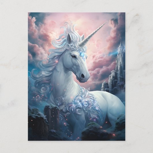 Mooie Unicorn Briefkaart (Voorkant)