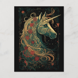 Mooie Unicorn Briefkaart