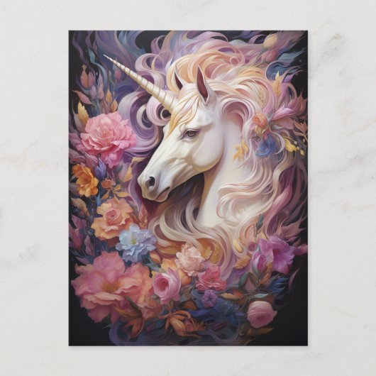 Mooie Unicorn Briefkaart (Voorkant)