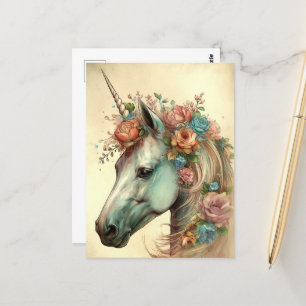 Mooie Unicorn Briefkaart