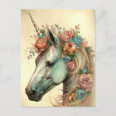 Mooie Unicorn Briefkaart (Voorkant)