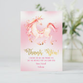 Mooie Unicorn Dank u voor uw briefkaarten (Staand voorkant)