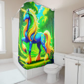 Mooie Unicorn Douchegordijn (In situ)