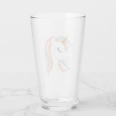 Mooie Unicorn Glas (Achterkant)