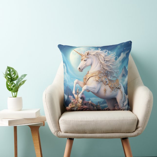 Mooie Unicorn Kussen (Stoel)