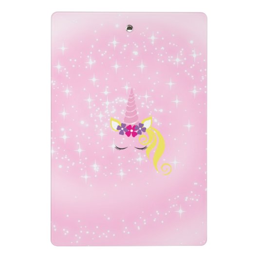 Mooie Unicorn Mini Klembord (Achterkant)