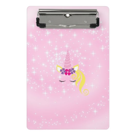 Mooie Unicorn Mini Klembord (Voorkant)
