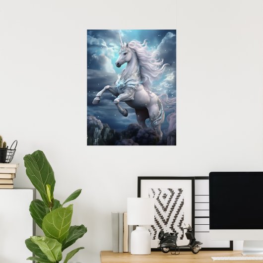 Mooie Unicorn Poster (Thuiskantoor)