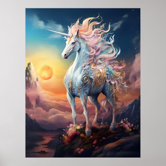 Mooie Unicorn Poster (Voorkant)