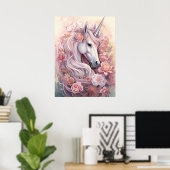 Mooie Unicorn Poster (Thuiskantoor)