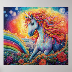 Mooie Unicorn Poster