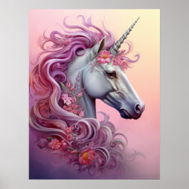 Mooie Unicorn Poster