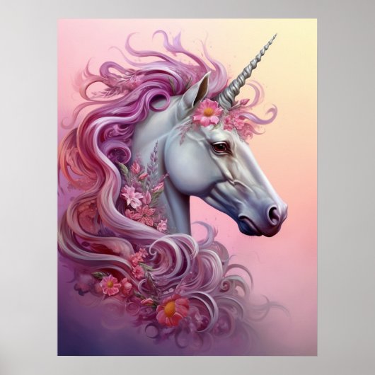 Mooie Unicorn Poster (Voorkant)
