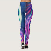 Mooie Unicorns volledig stromende grafische kaart Leggings (Achterkant)