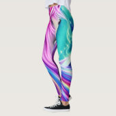 Mooie Unicorns volledig stromende grafische kaart Leggings (Links)