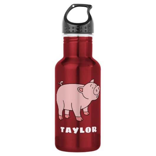 Mooie unieke jongen gepersonaliseerde aangepaste n waterfles  (Voorkant)