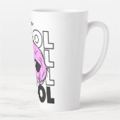 Mooie, unieke roze dog-stijl latte Mok (Rechts)