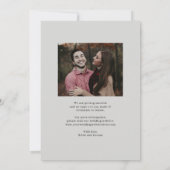 Mooie Union Bewerkbare Kleur Save The Date Kaart (Achterkant)