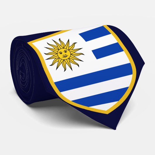 Mooie Uruguay-vlag Stropdas (Opgerold)