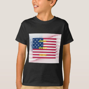 Mooie USA Flag Home Sweet Home T-shirt