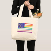 Mooie USA-vlag grote tote tas (Voorkant (product))
