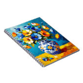 Mooie vaas met bloemen notitieboek (Rechterzijde)