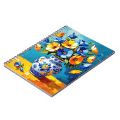 Mooie vaas met bloemen notitieboek (Linkerzijde)