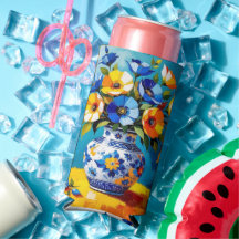 Mooie vaas met bloemen