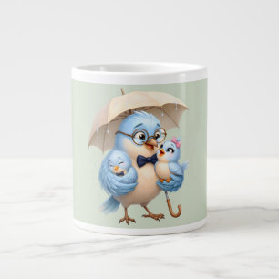 Mooie Vader Vogel Koffiemok Grote Koffiekop